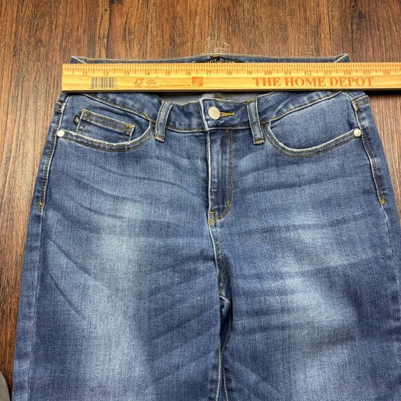 Judy Blue Relaxed Fit Jeans Distressed Dark Blue  Women’s Size 29 - Picture 7 of 11